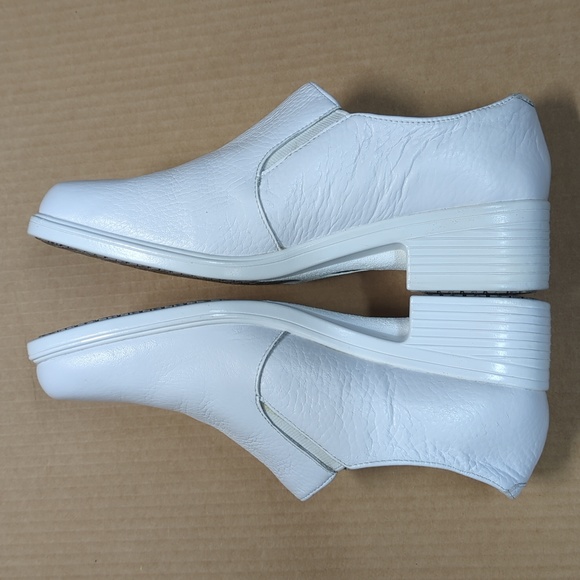 Health Pro Leather White Shoes Size 8M - Picture 5 of 10